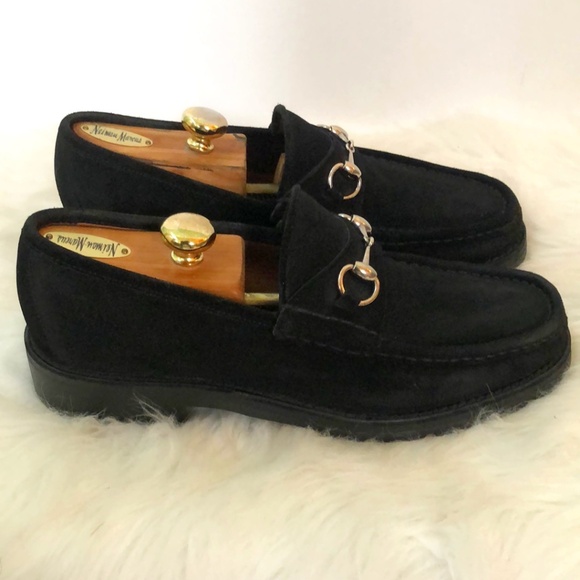Gucci Authentic Black Suede Horse-bit Loafers, Size 10 - Picture 8 of 11